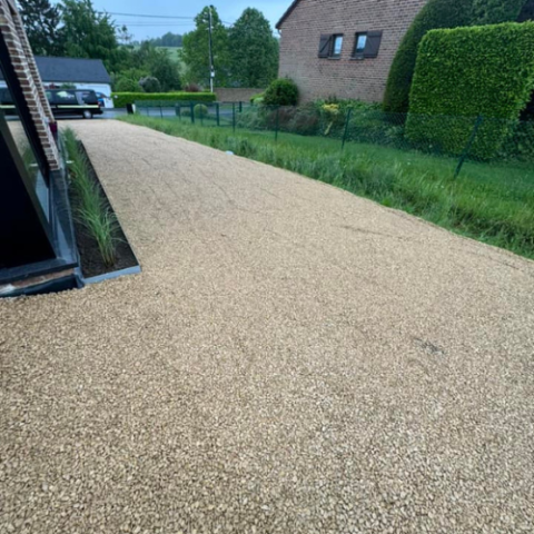 Empierrement allées d'accès par Tanghe Espace Vert