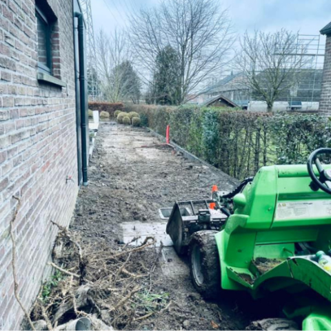 Travaux de terrassement à Liège par Tanghe Espace Vert